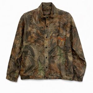 ScentLok Camo Hunting Jacket Mens Large Carbon Vented Outdoor